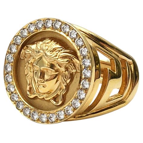 versace medusa ring mens|versace medusa head ring.